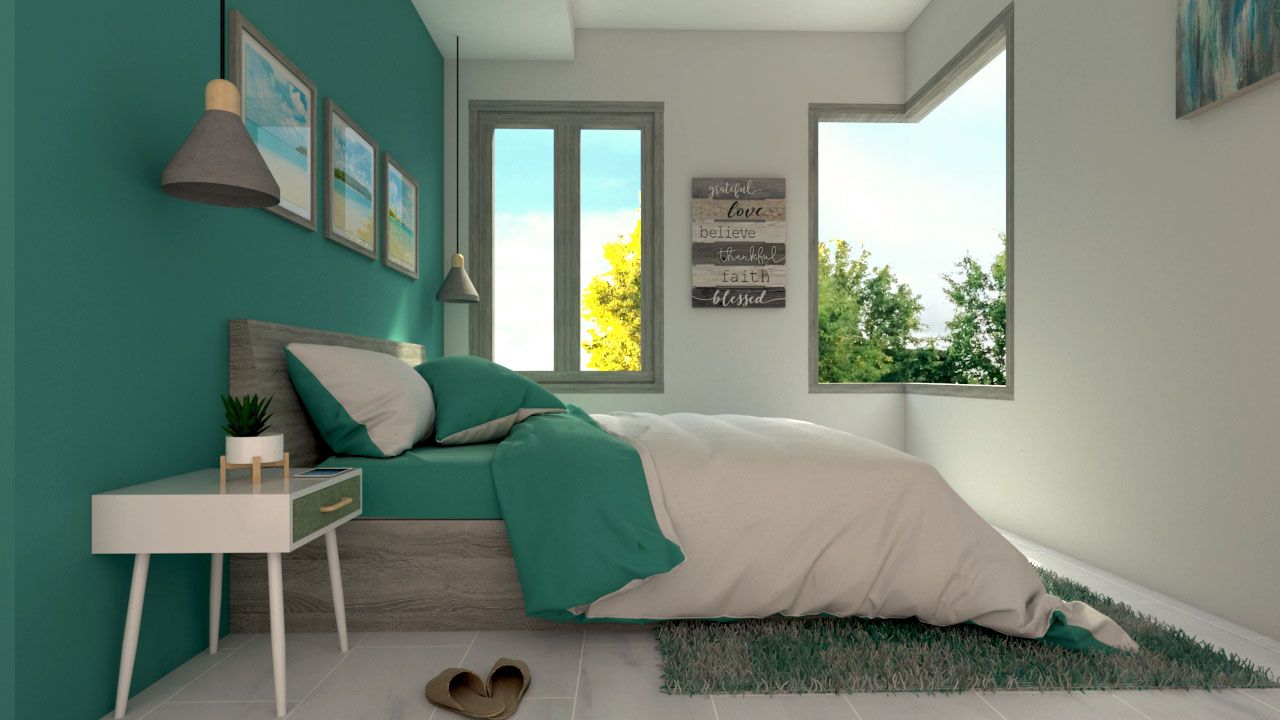 grey and teal bedroom ideas