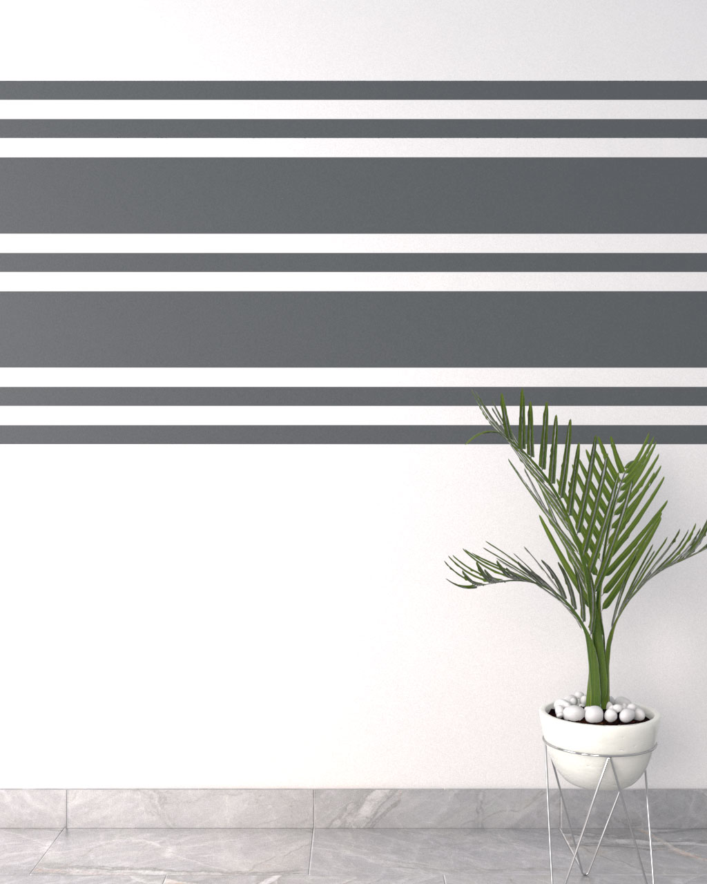 17 Creative Horizontal Striped Wall Paint Ideas