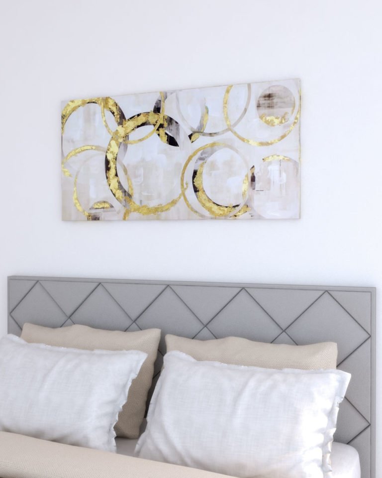 10 Beautiful and Glamorous Gold Wall Decor Ideas - roomdsign.com