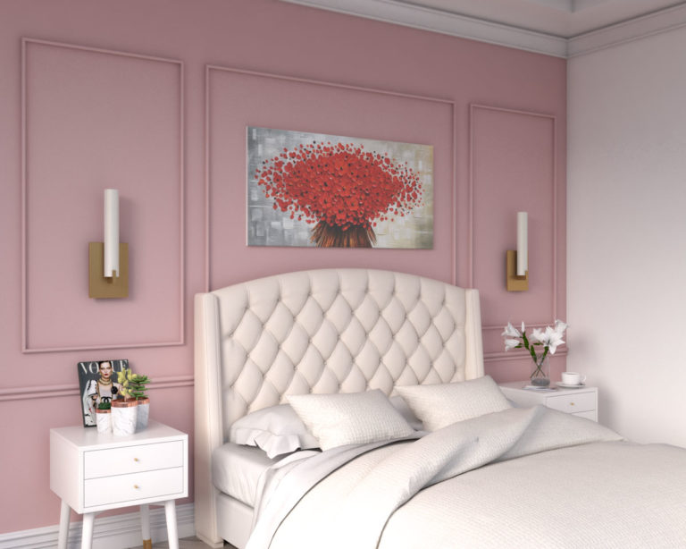 10 Pink Accent Wall Ideas for Bedroom and Living Room