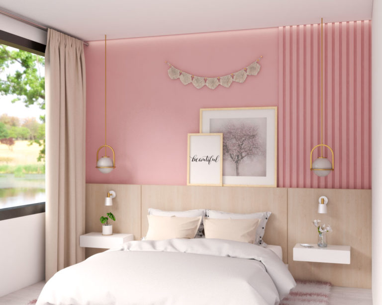 10 Gorgeous Pink Accent Wall Ideas for Bedroom and Living Room ...