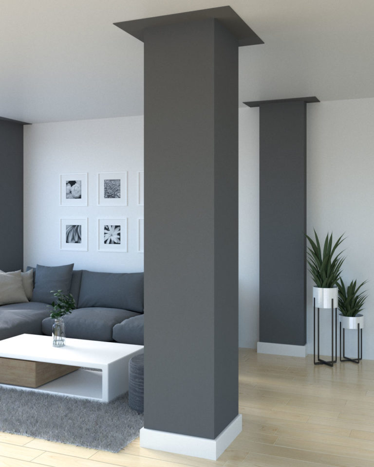 12 Best Column Decoration Ideas to Decorate a Column in Living Room