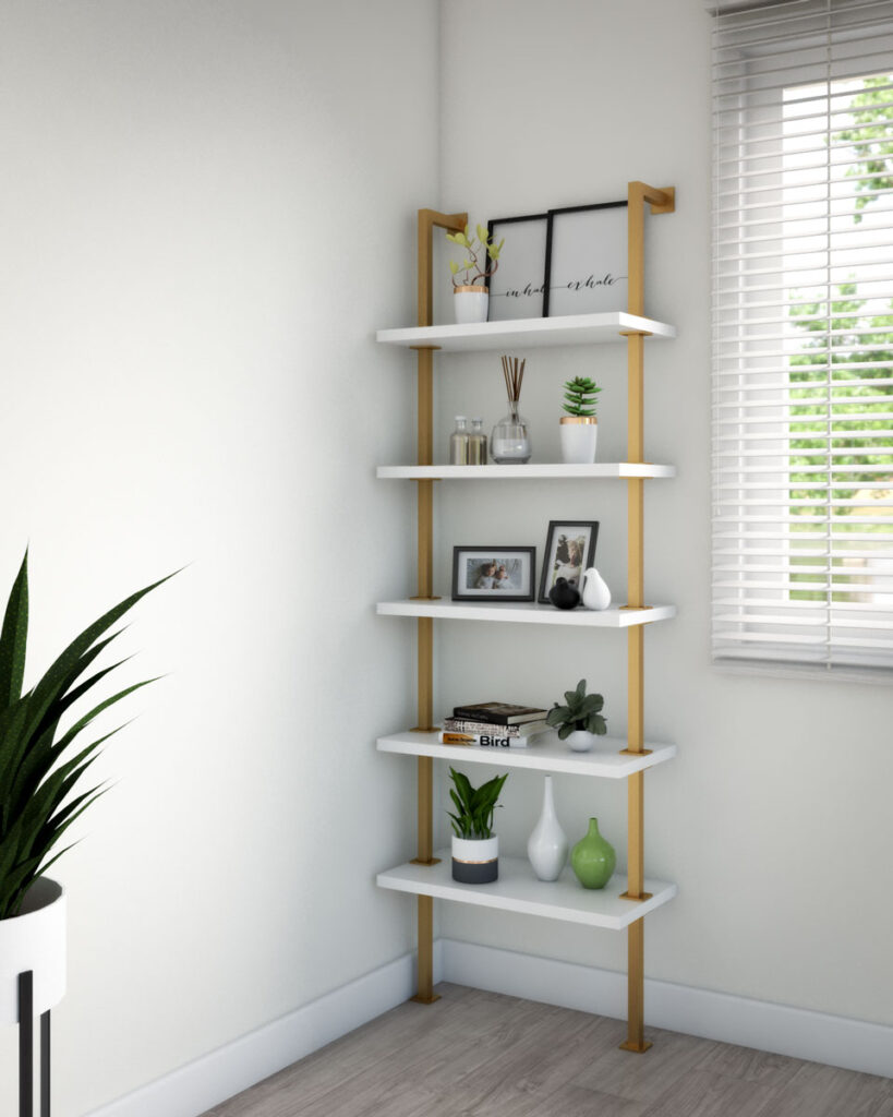 10 Creative Ideas to Decorate Corner Shelves