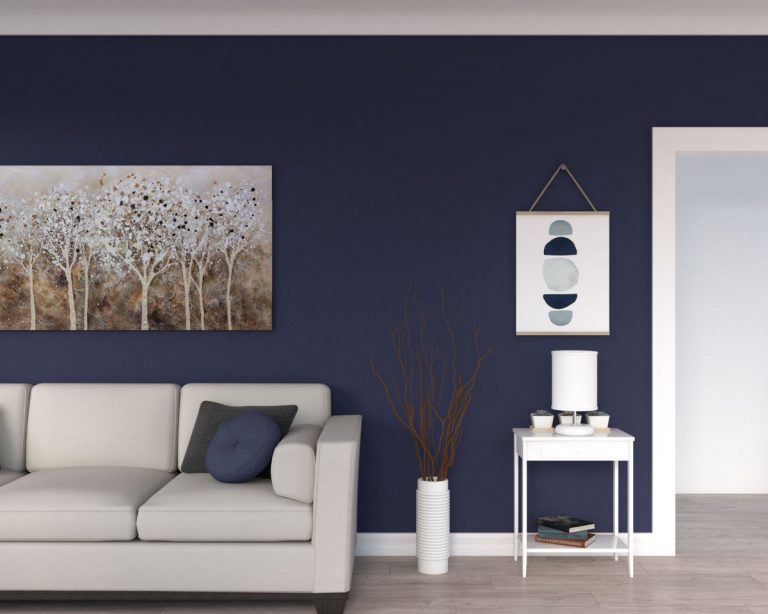 10 Elegant Dark Blue Accent Wall Ideas - roomdsign.com