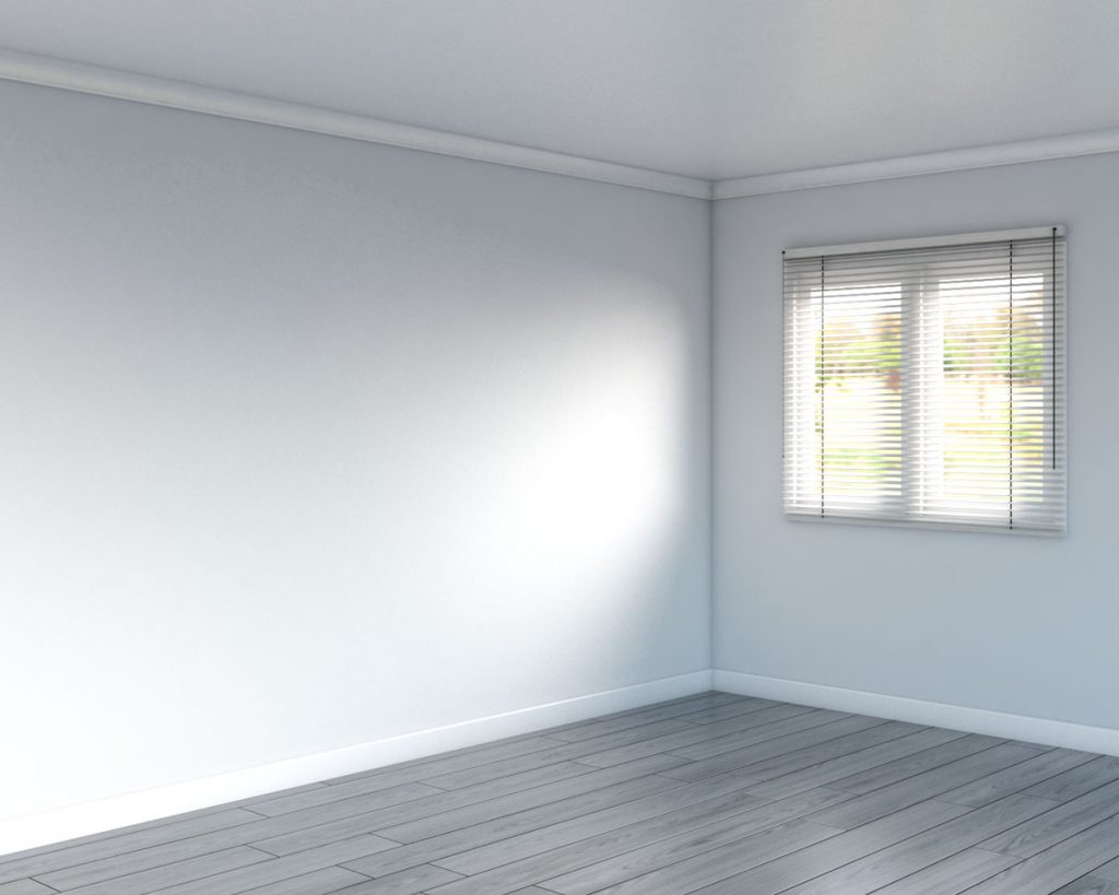 What Color Walls Look Good With White Furniture   Gray Wood Flooring With Light Gray Wall Paint 1024x819 