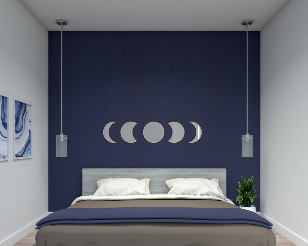 10 Elegant Dark Blue Accent Wall Ideas
