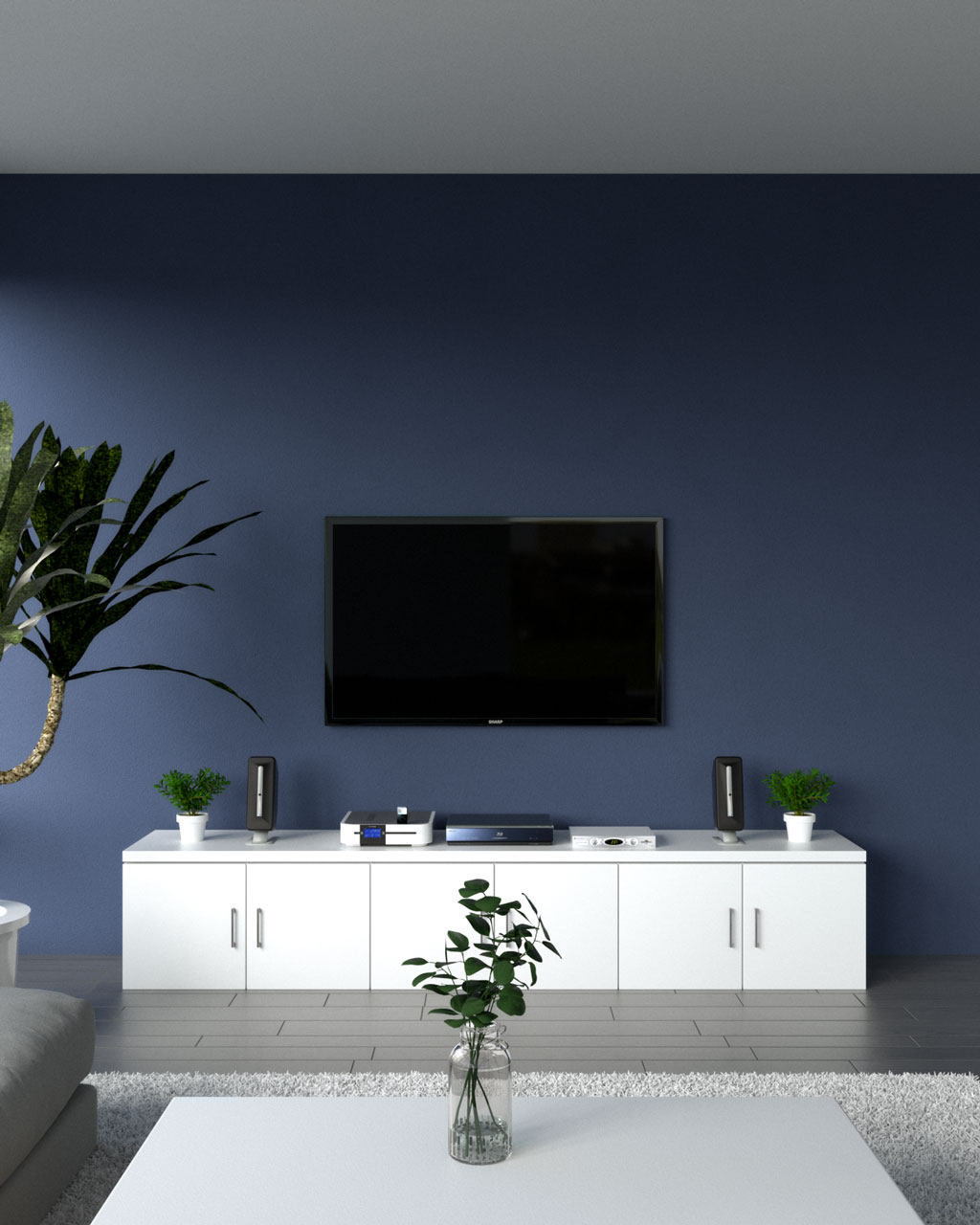 10 Gorgeous Accent Wall Ideas Behind TV for Your Living Room 