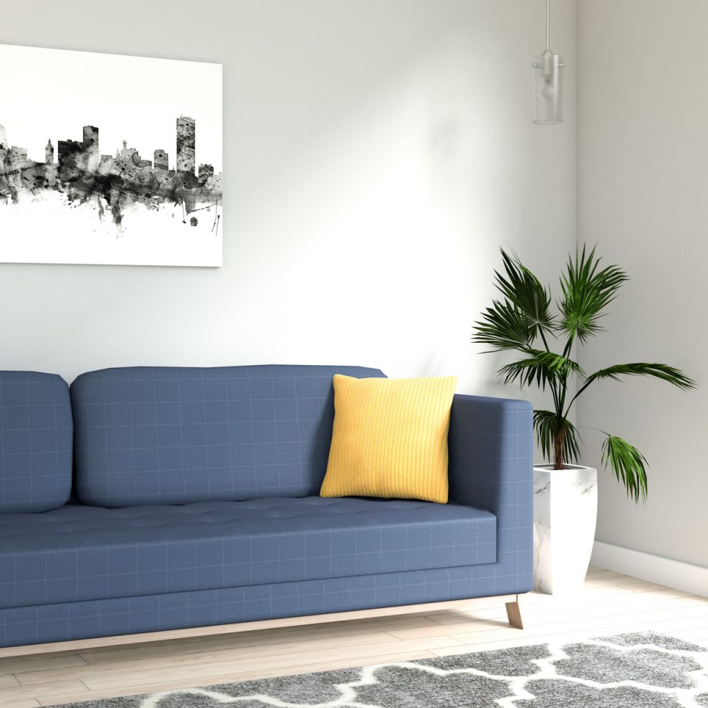 What Color Throw Pillows for a Blue Couch?