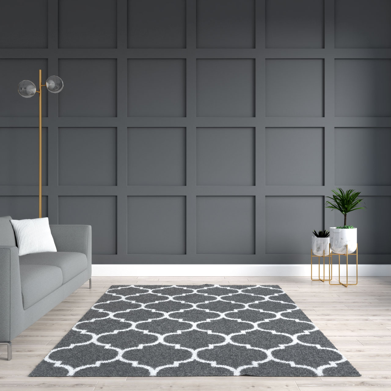 10 Trendy Rug Colors for Gray Walls