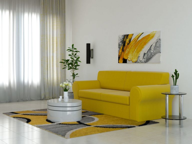 10 Best Rug Colors for a Yellow Couch