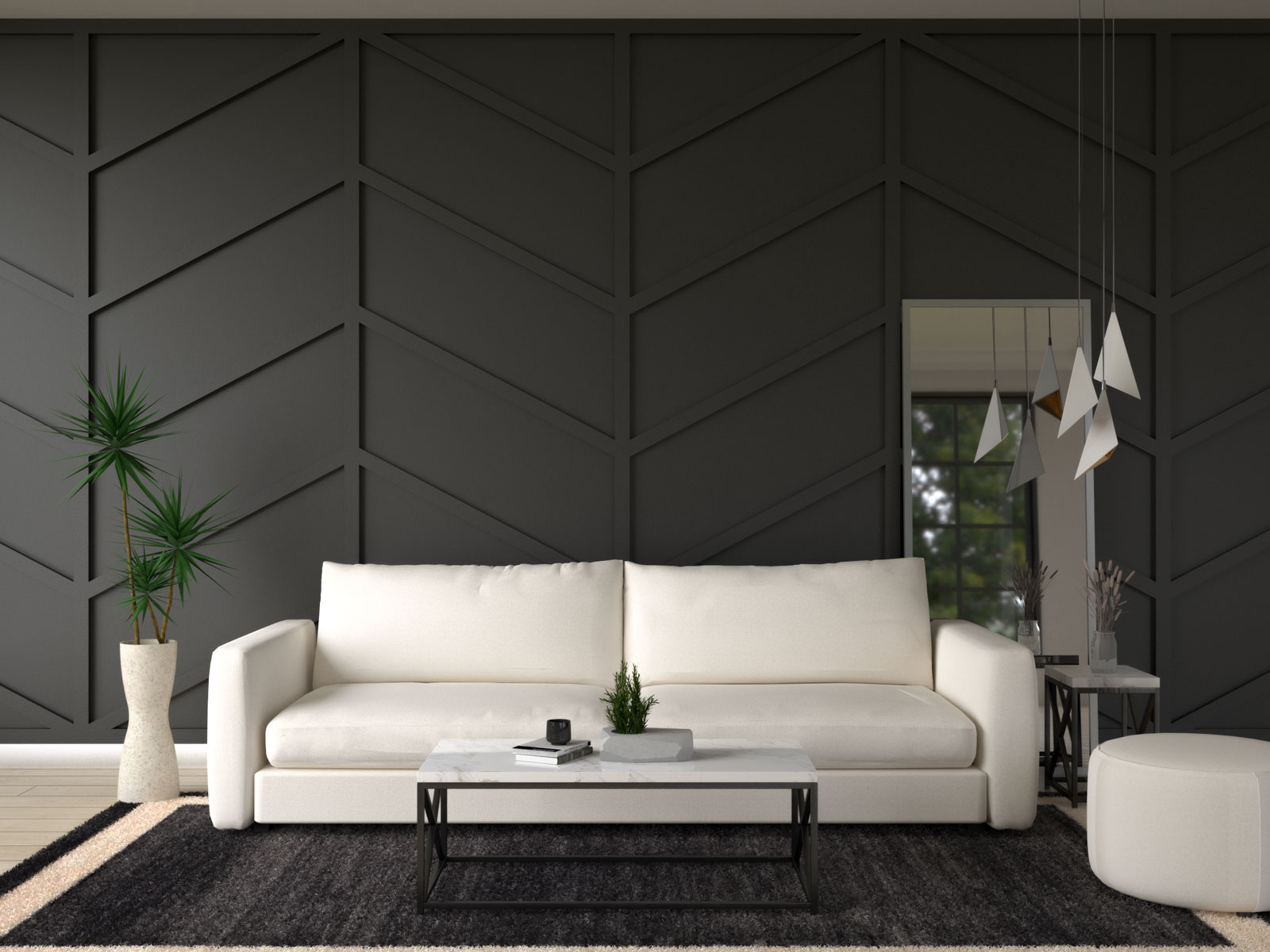 What Color Furniture Goes with Black Wall? (7 Choices for A Bold yet