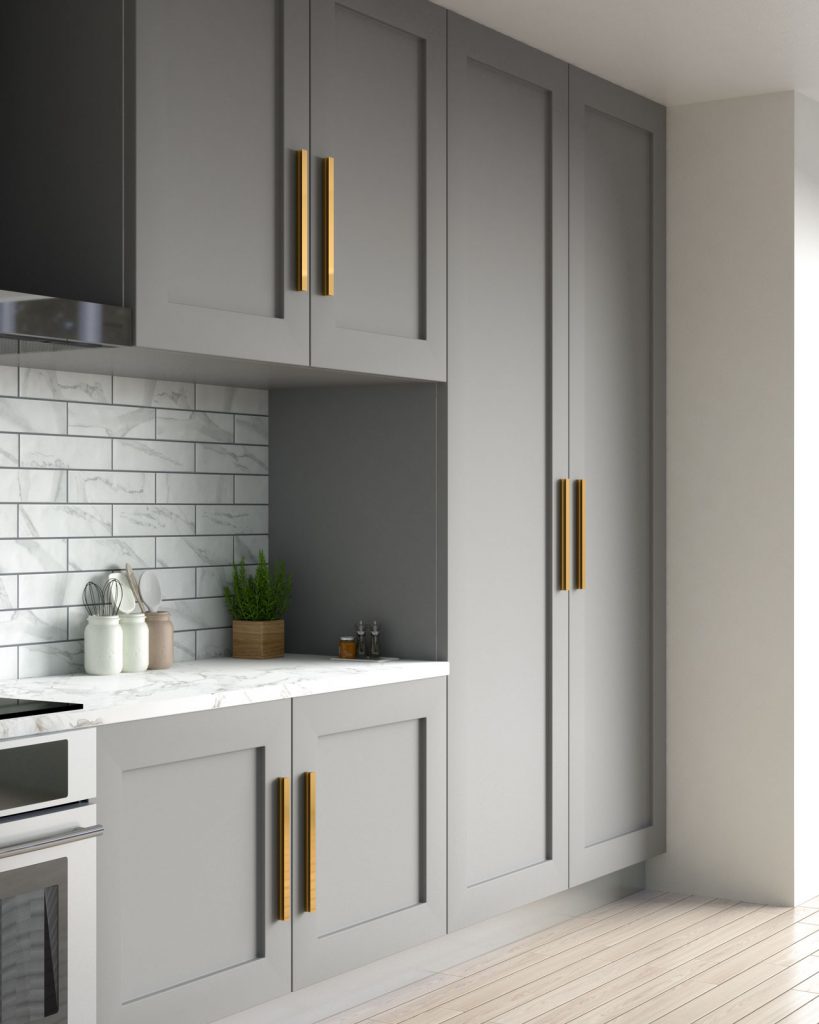 5 Sleek Handle Colors for Gray Cabinets - roomdsign.com
