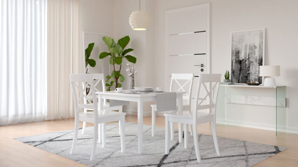 7 Rug Colors to Elevate Your White Dining Table