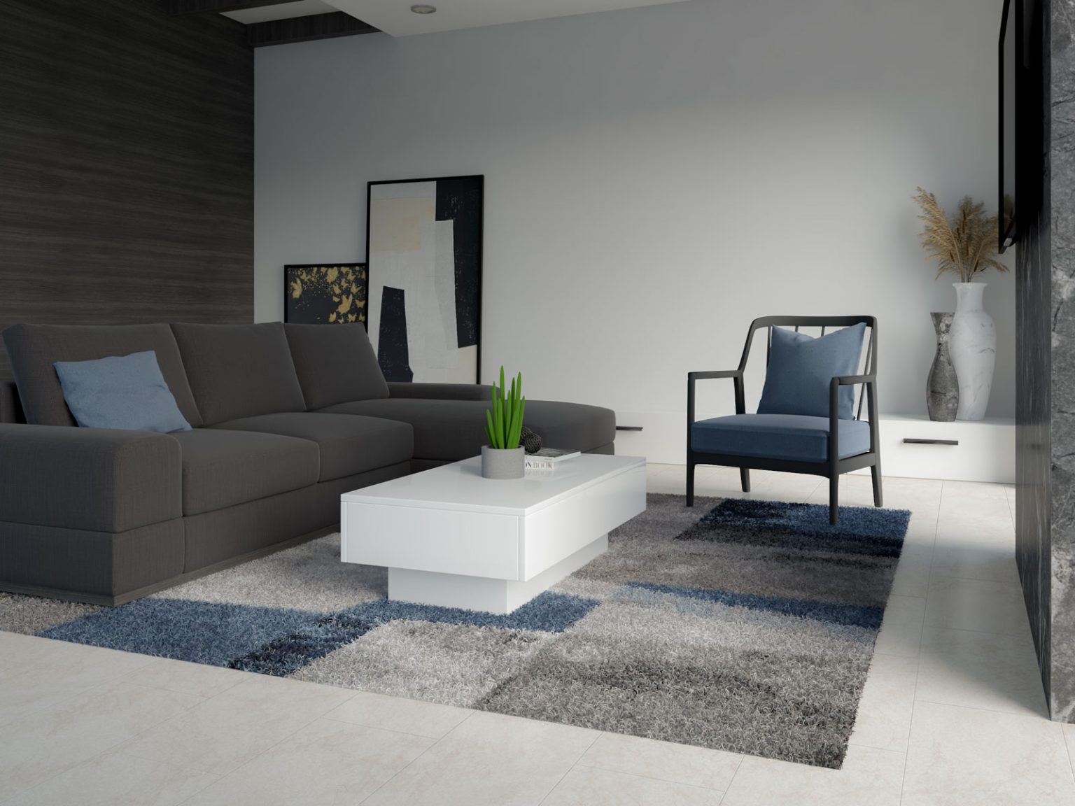 10 Blue Area Rugs for a Cozy Living Room Atmosphere