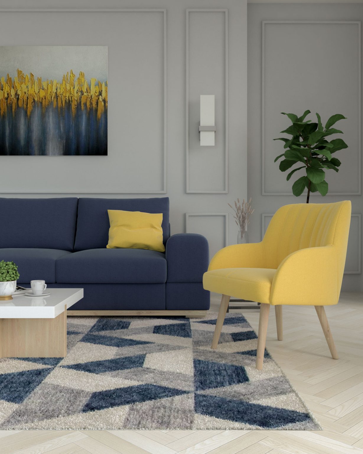 7 Accent Chair Colors to Complement Your Blue Sofa