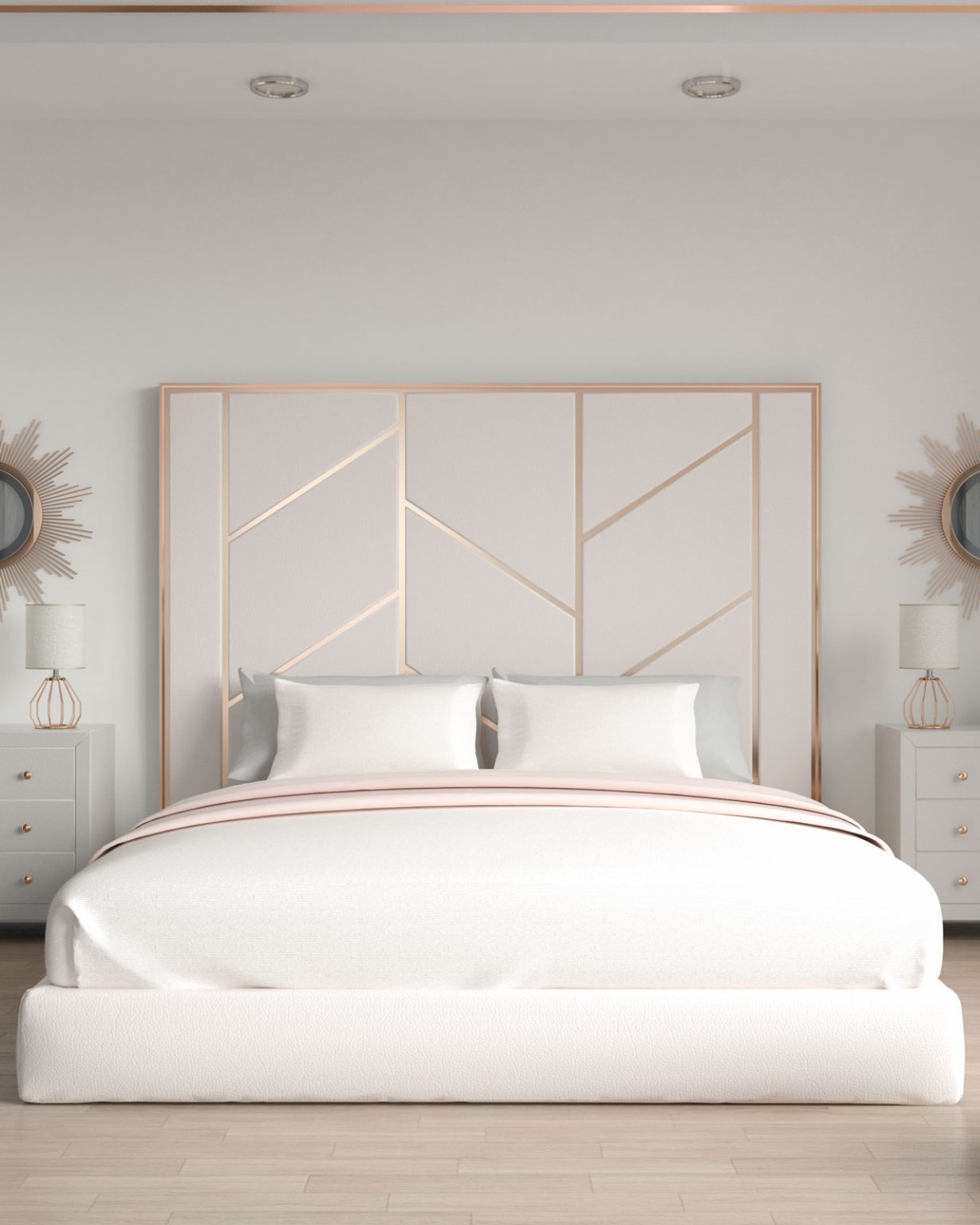 14 Sweet and Glam Rose Gold Bedroom Decor Ideas - roomdsign.com