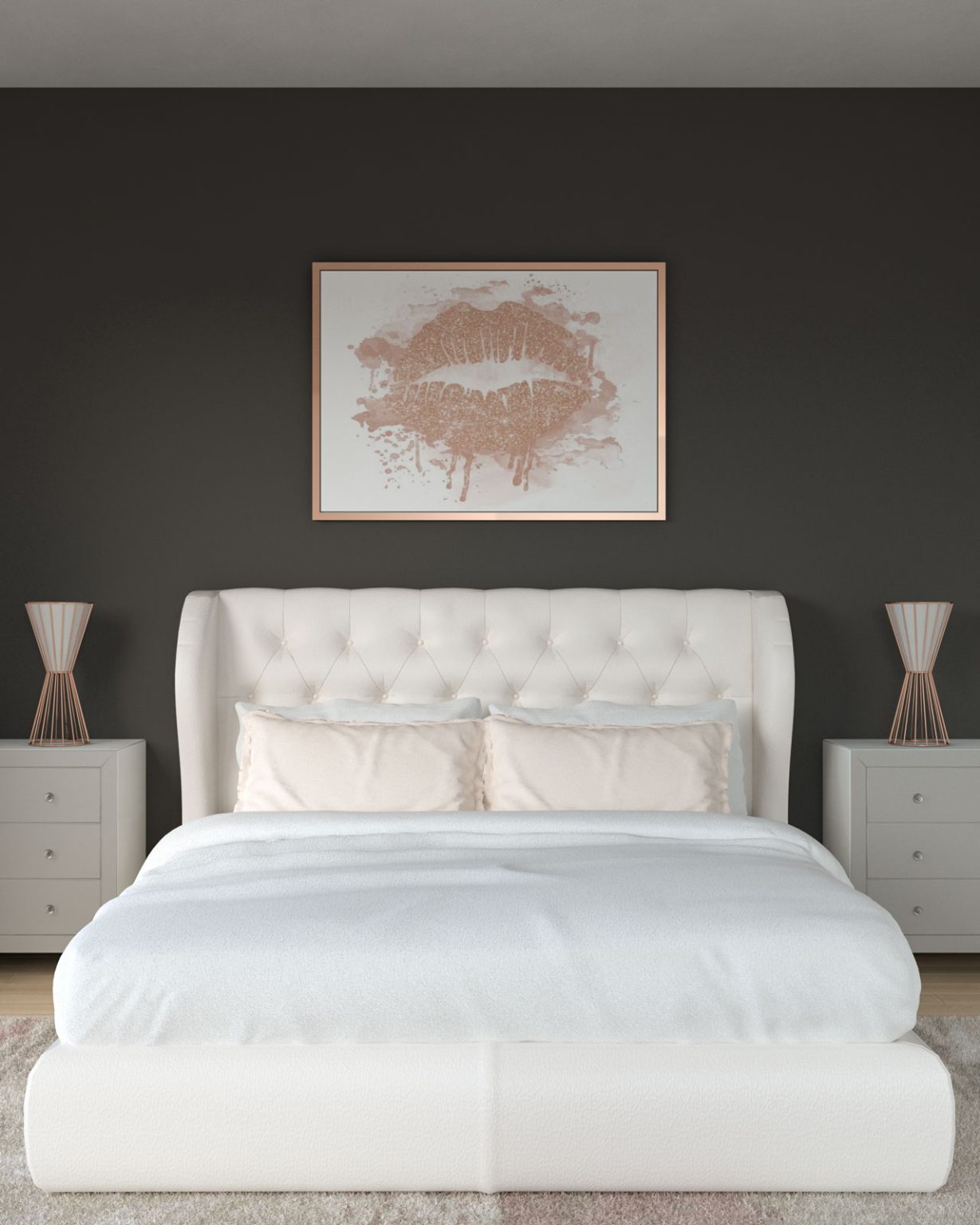 14 Sweet and Glam Rose Gold Bedroom Decor Ideas