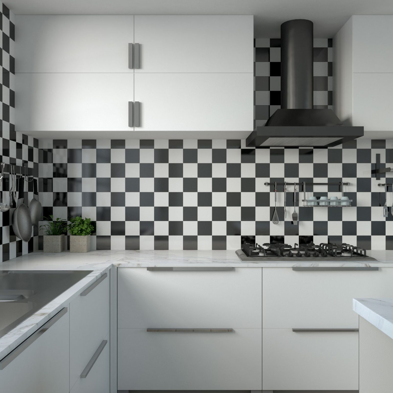 20 Stylish Kitchen Backsplash Ideas for White Cabinets (Sleek ...