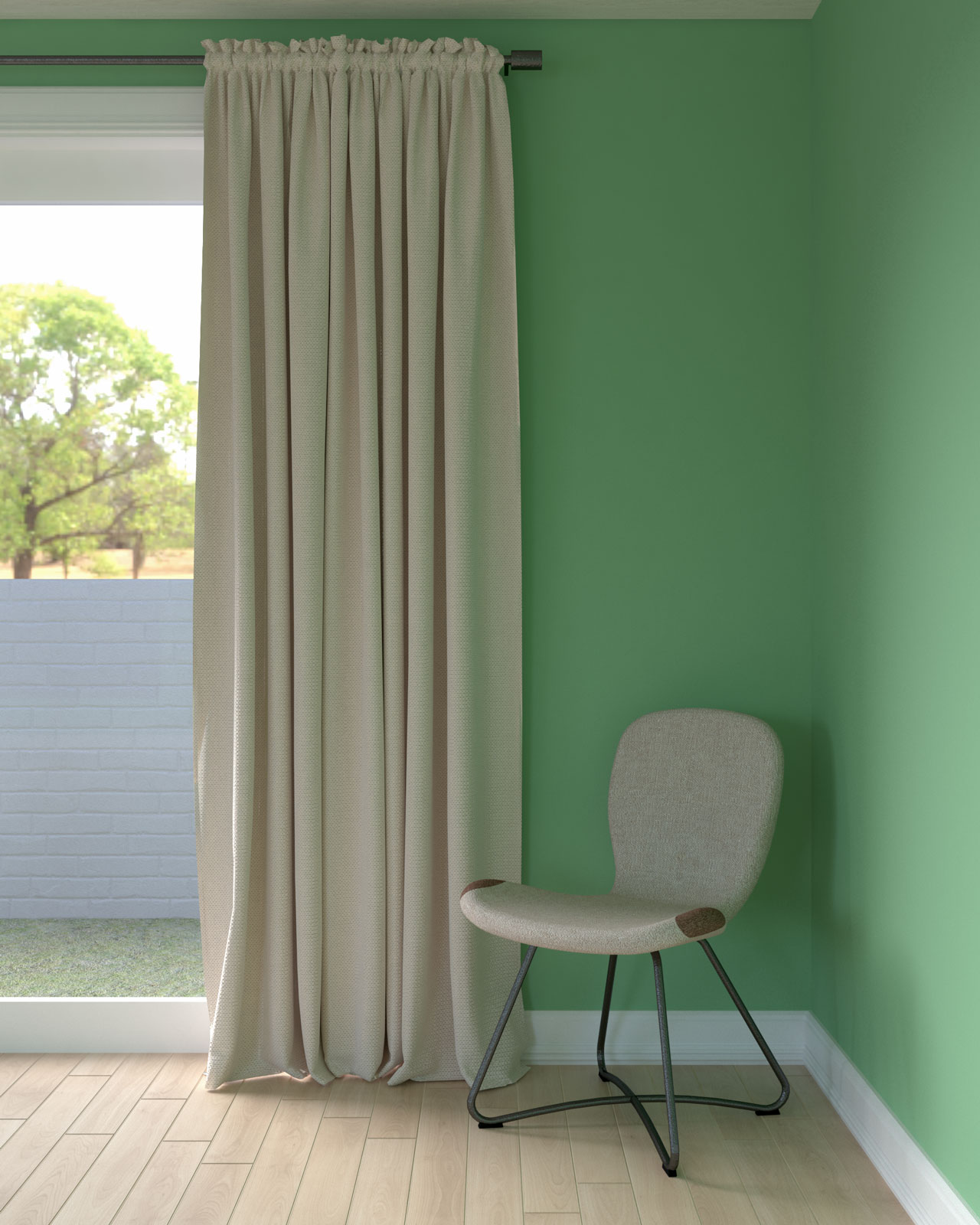 17-best-curtain-colors-for-green-wall-roomdsign