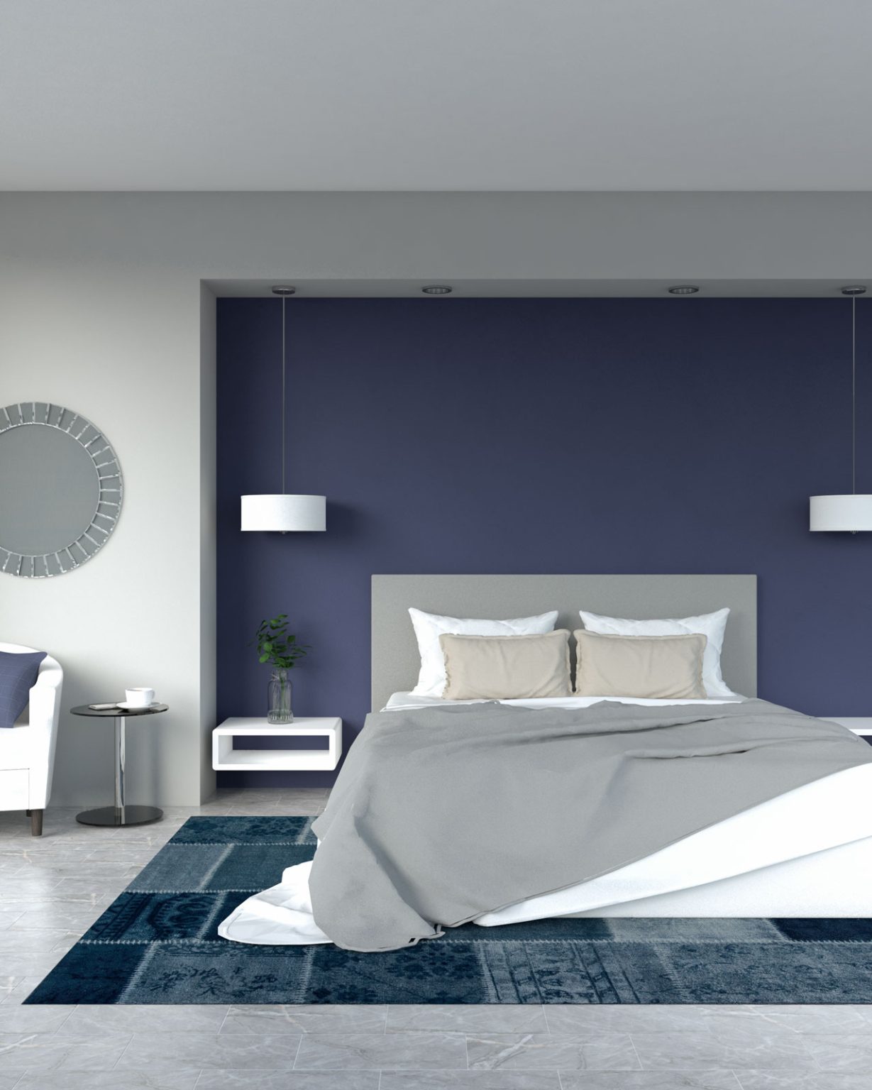 20 Awesome Bedroom Accent Wall Ideas - roomdsign.com