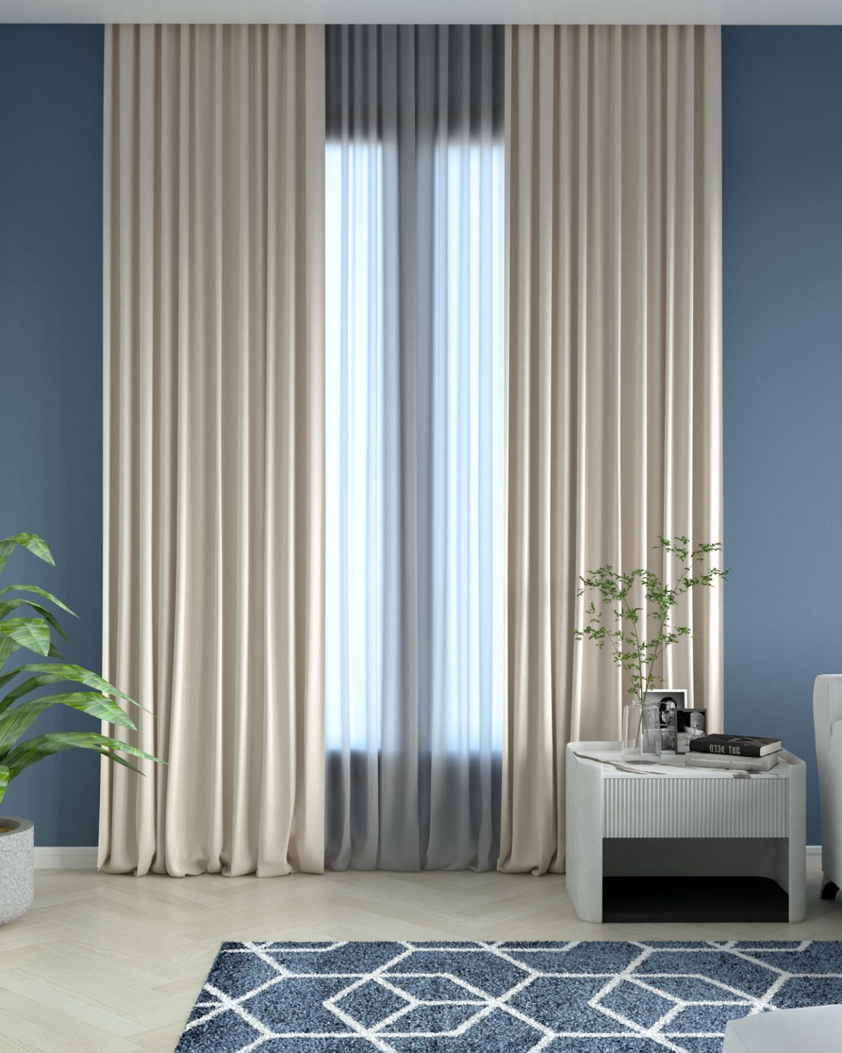 What Color Curtains Go with Blue Wall? (10 Combinations
