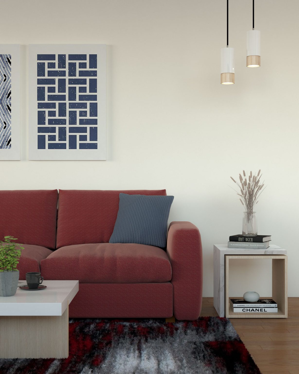 15 Glamorous Throw Pillow Choices for Red Couches