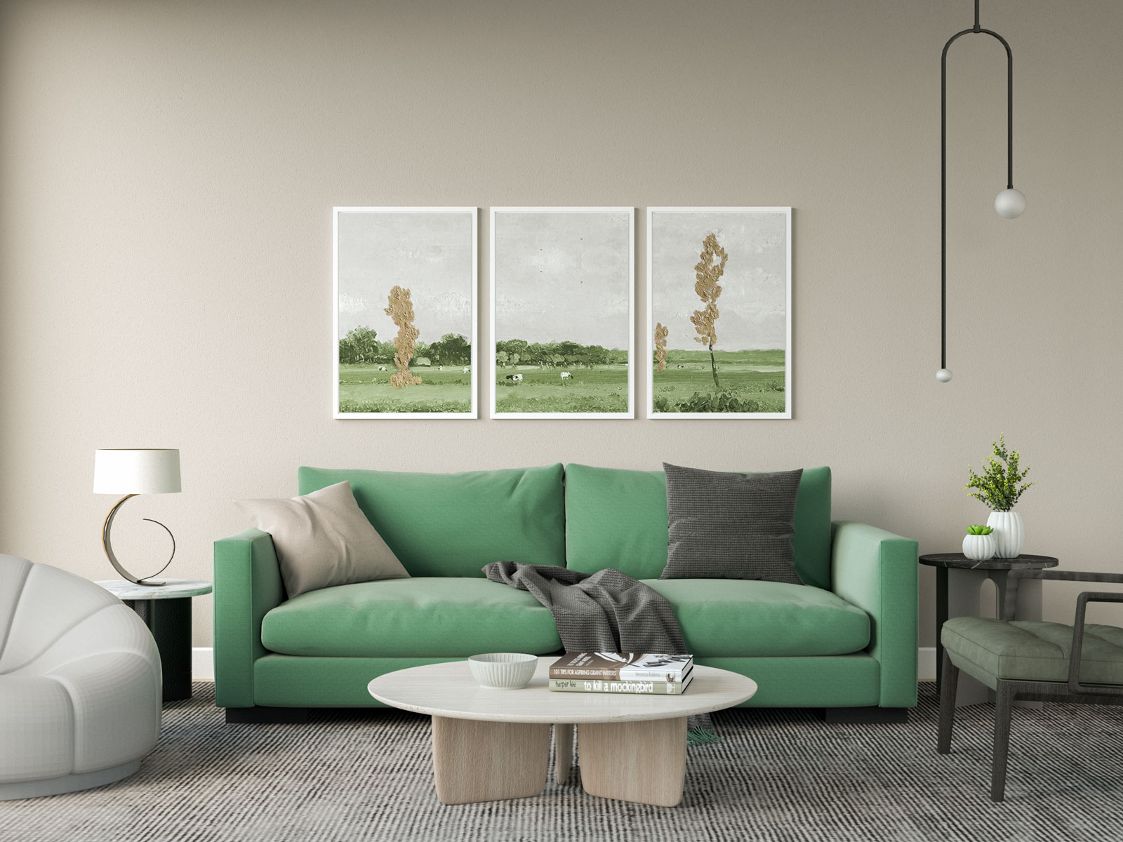 8 Fresh Wall Color Ideas for Green Sofa (Vibrant and Natural Backdrop