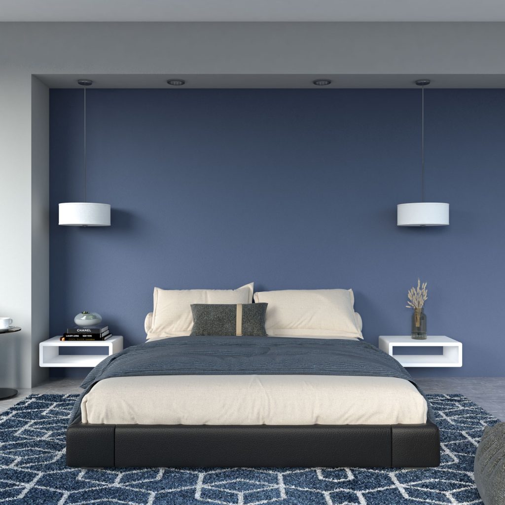 7 Aesthetic Bedding Colors for Blue Walls