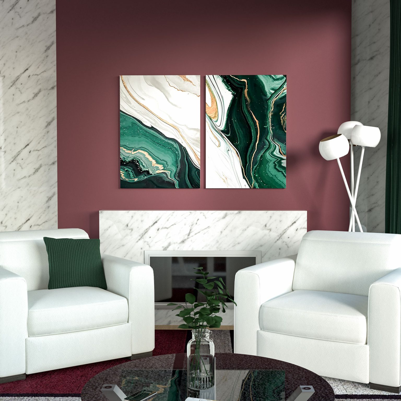 7 Accent Color Ideas to Complement Burgundy Walls - roomdsign.com