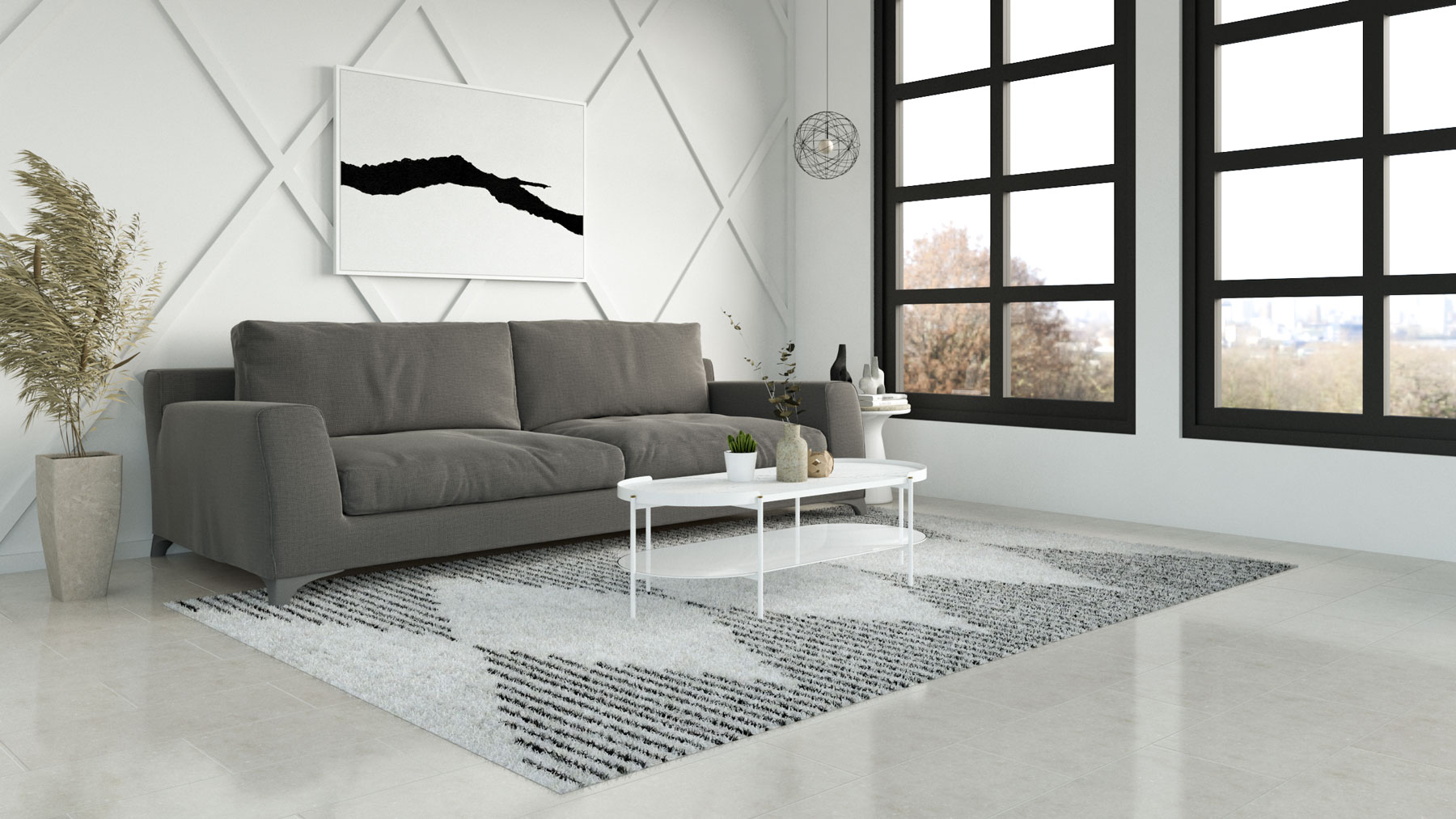 What Color Rug Goes With Charcoal Grey Couch