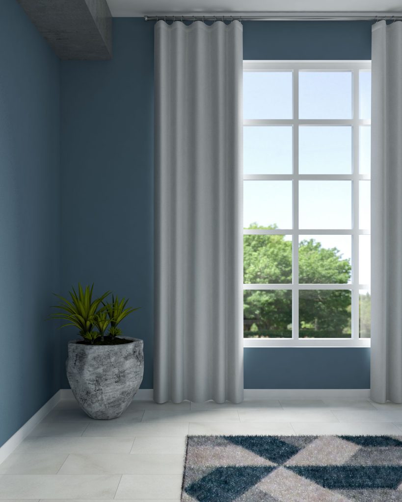 7 Colorful Curtain Color Ideas For BlueGray Walls (Blend Style With