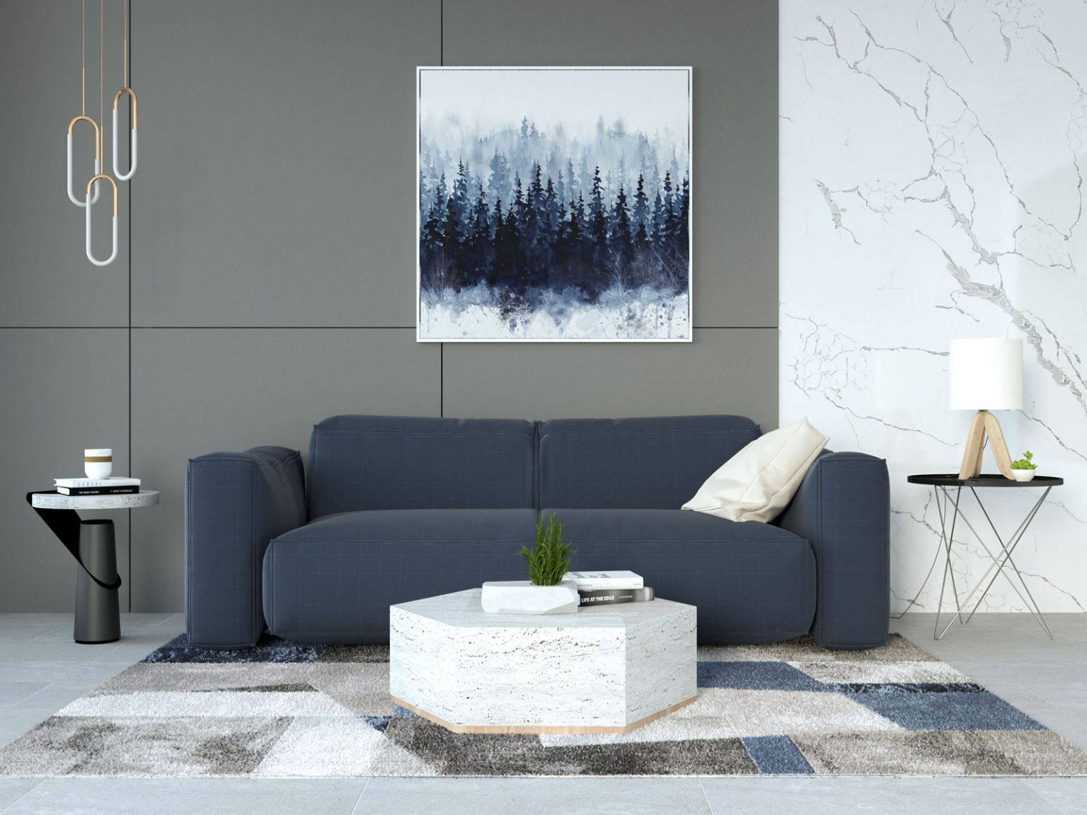 What Color Rug Goes with Navy Blue Couch? (12 Stylish Ideas