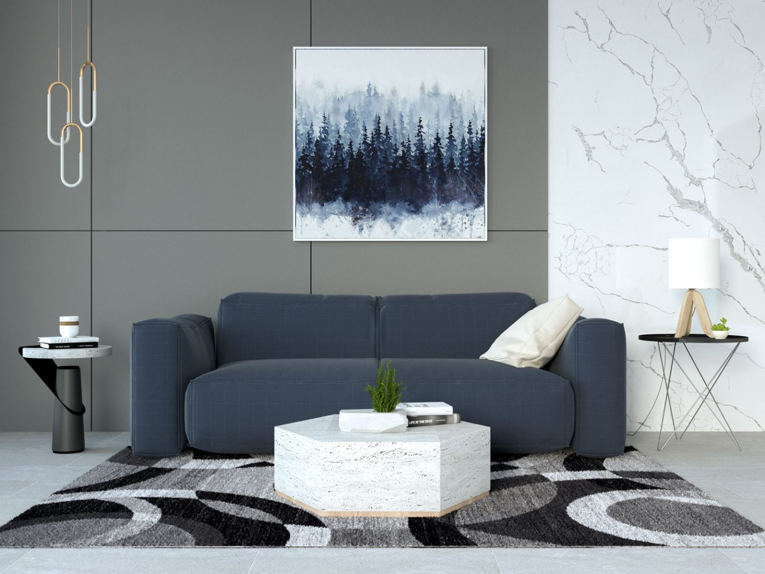 What Color Rug Goes with Navy Blue Couch? (12 Stylish Ideas