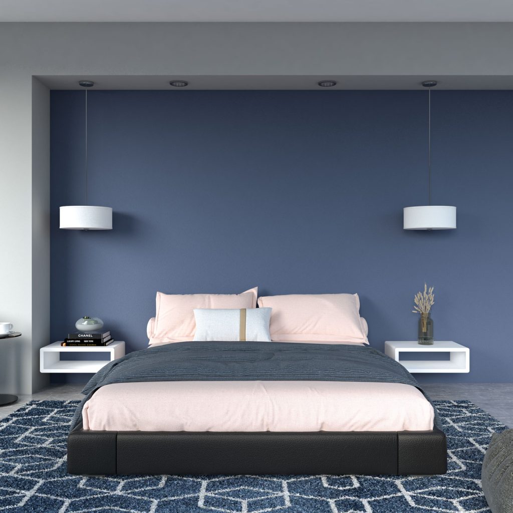 7 Aesthetic Bedding Colors for Blue Walls