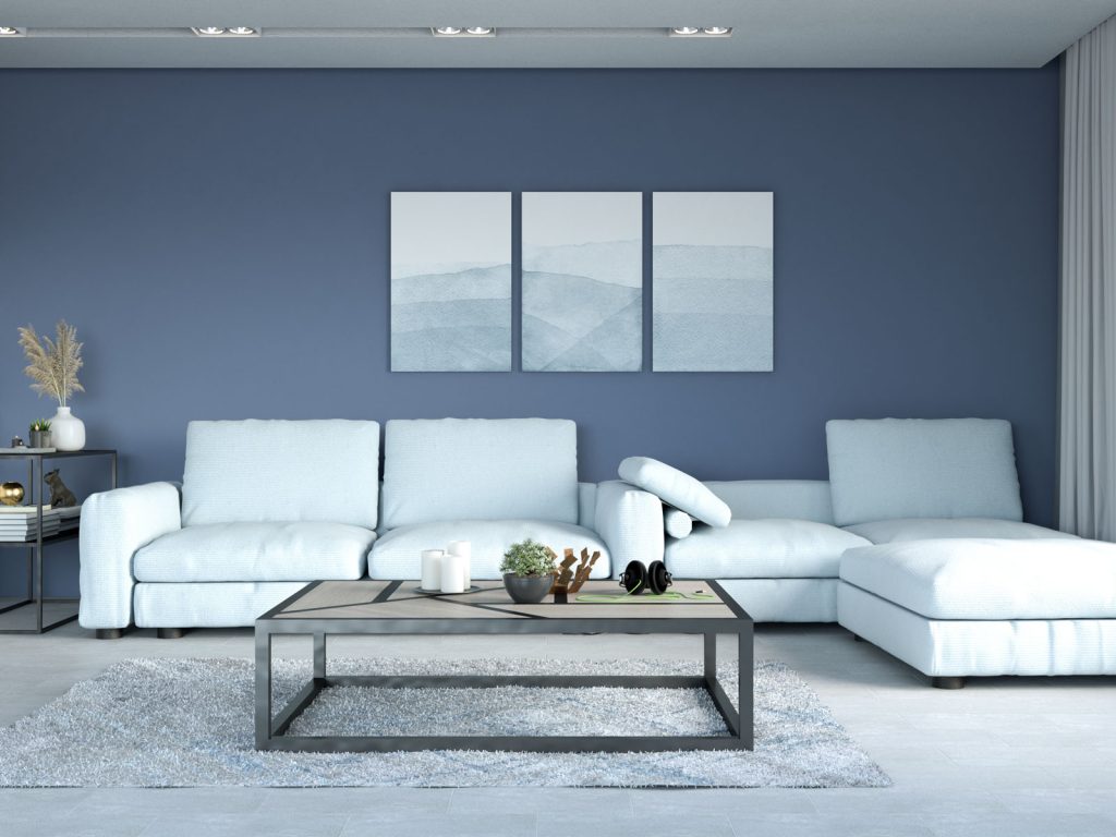 7 Ideal Furniture Colors for Your Blue Walls