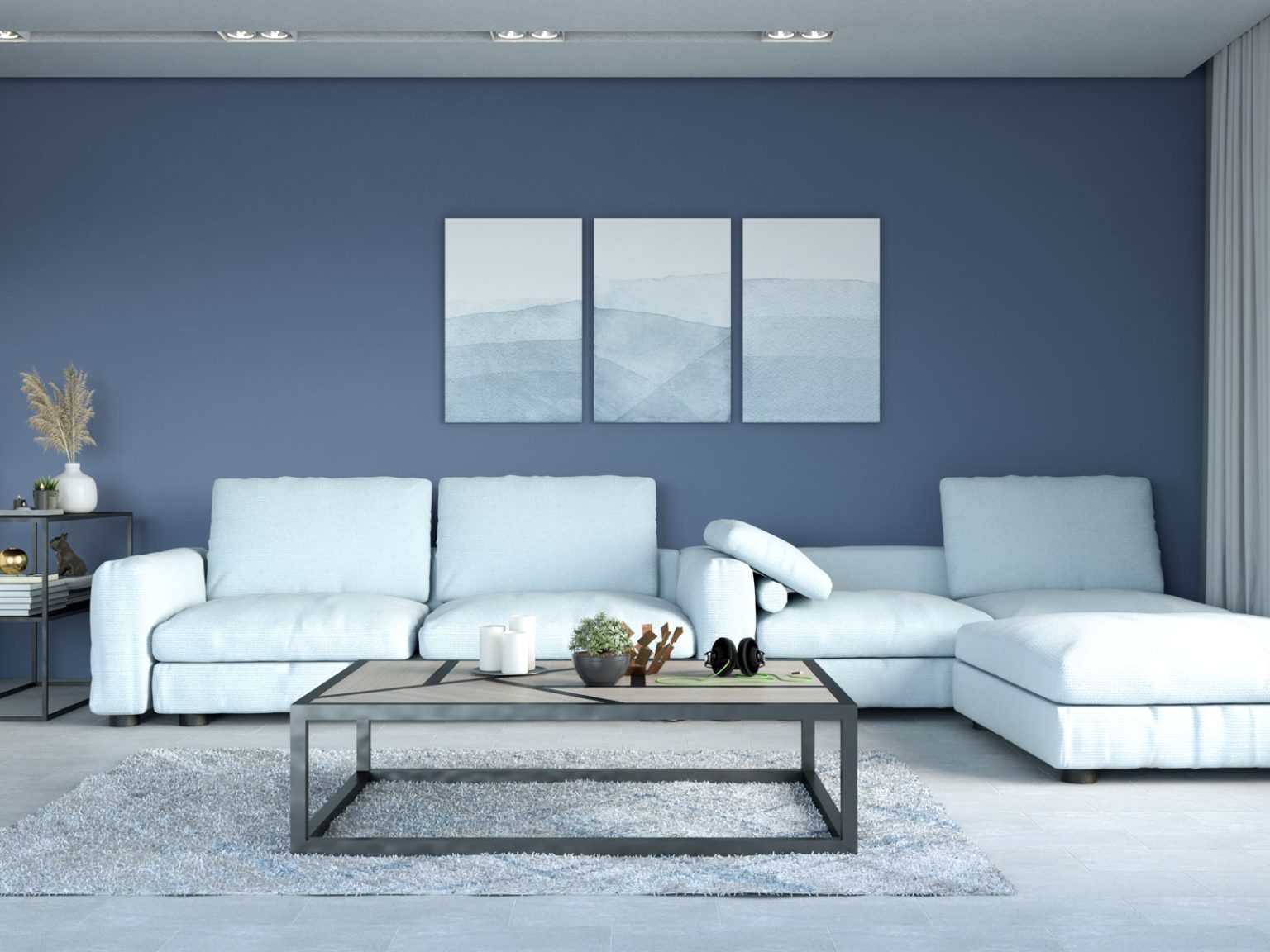 7 Ideal Furniture Colors for Your Blue Walls