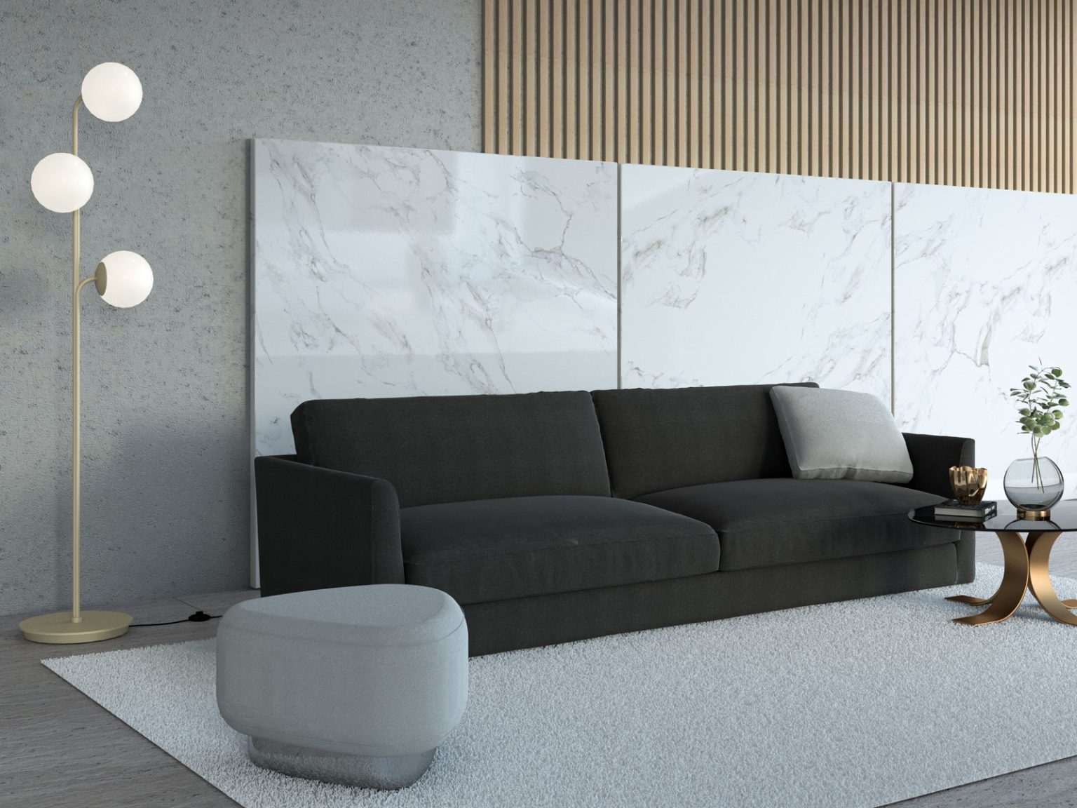 8 Dramatic Living Room Designs Showcasing a Black Couch - roomdsign.com