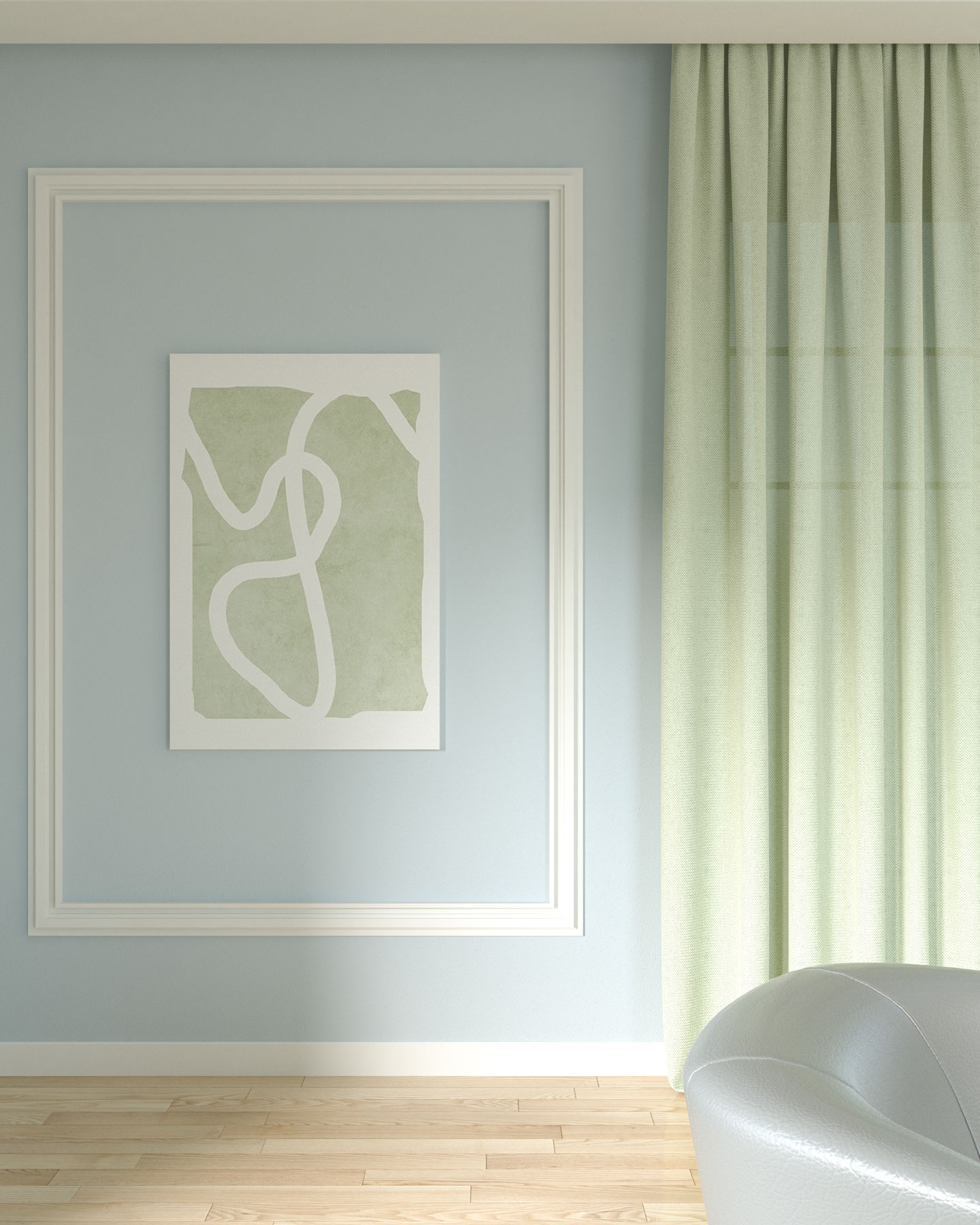 what color curtains match light blue walls