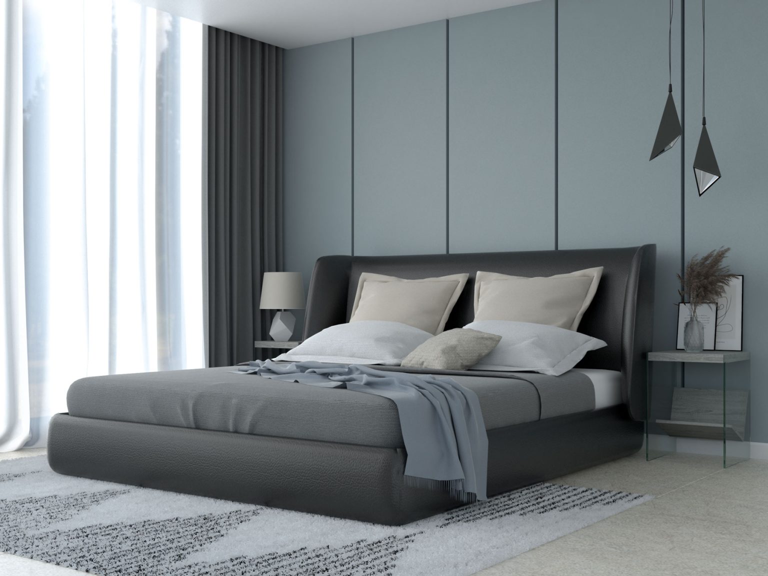 7 Trendy Bedroom Ideas Embracing Blue Walls