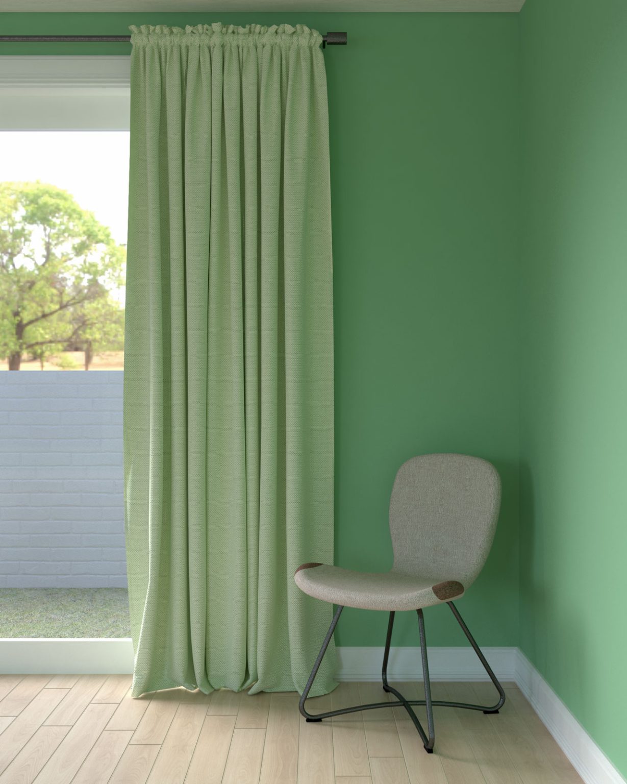 17 Stunning Curtain Color Ideas to Illuminate Your Green Walls