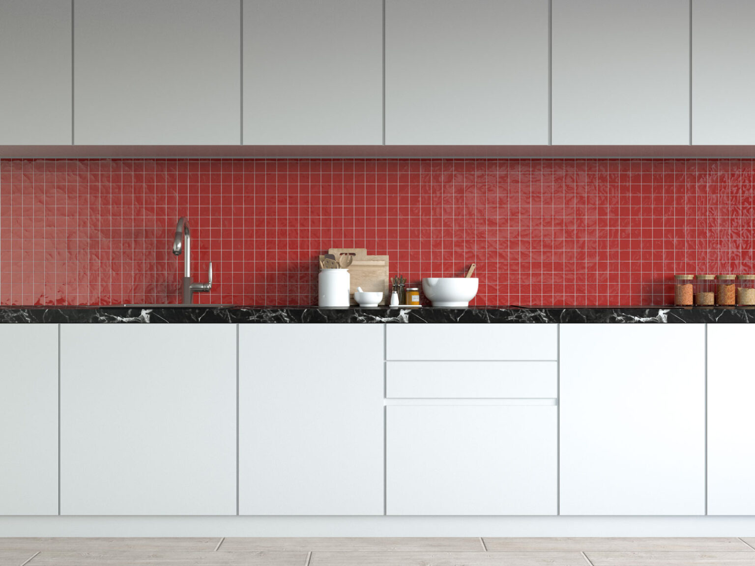 10 Awesome Red Backsplash Ideas To Spice Up Your Kitchen! - roomdsign.com