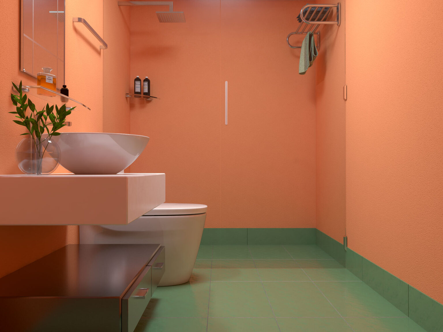 10 Interesting Color Ideas to Complement Green Tile Floors (Fresh and ...