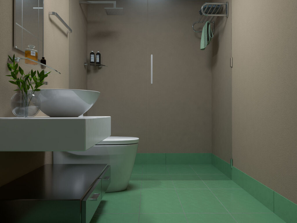 10 Interesting Color Ideas to Complement Green Tile Floors (Fresh and ...