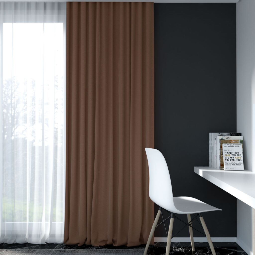 10 Curtain Colors for Adding Drama to Your Black Wall - roomdsign.com