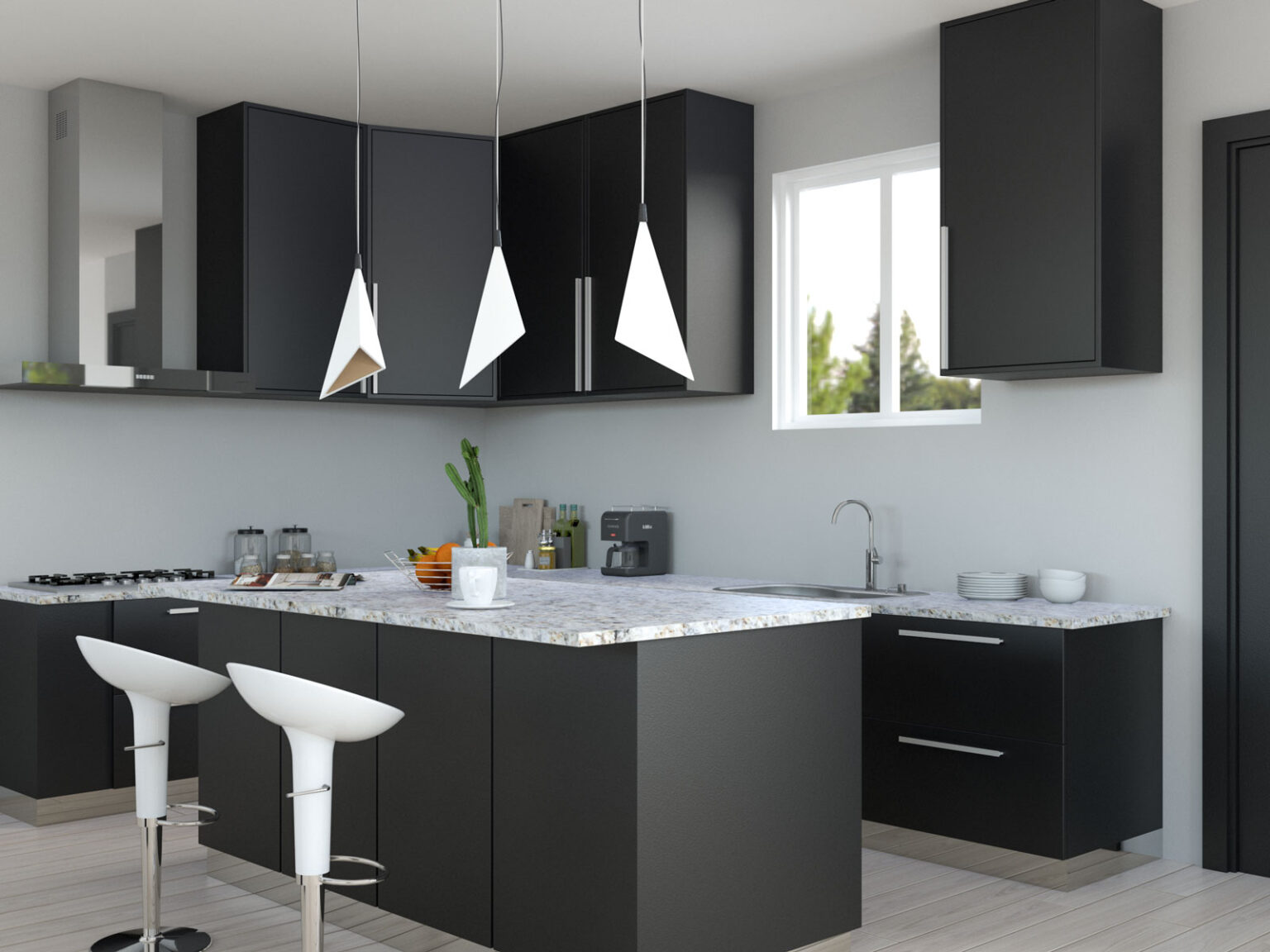 8 Stunning Wall Color Ideas For Kitchen With Black Cabinets (Dramatic ...