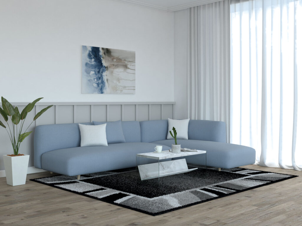 10 Relaxing Rug Color Ideas to Pair With Your Light Blue Couch