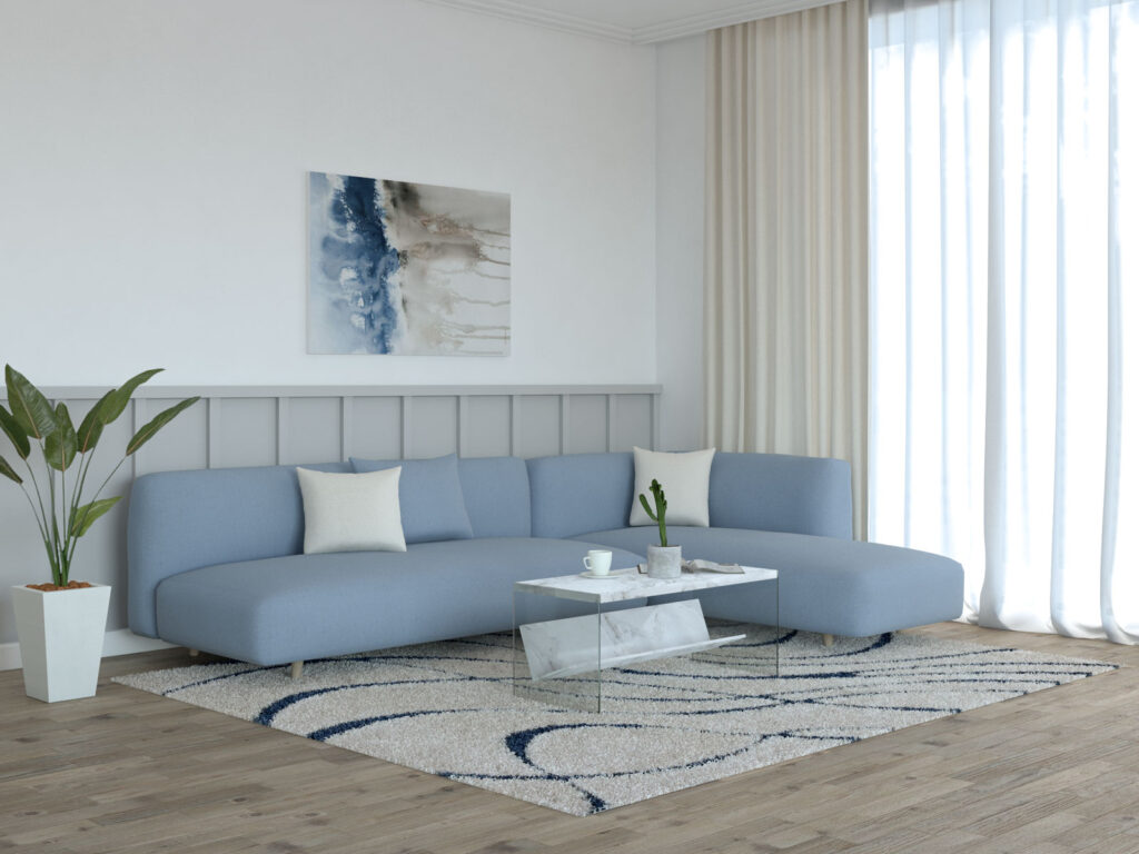 10 Relaxing Rug Color Ideas to Pair With Your Light Blue Couch