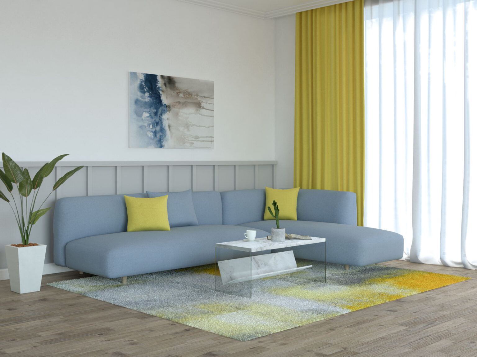 10 Relaxing Rug Color Ideas to Pair With Your Light Blue Couch