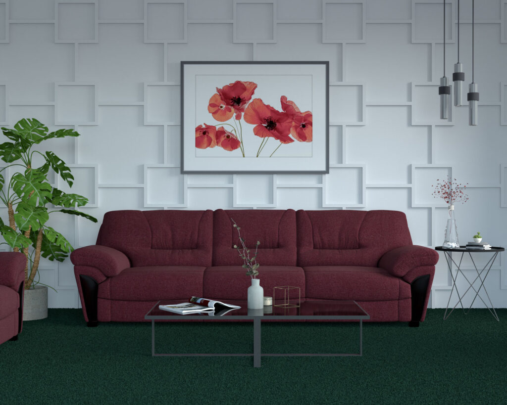 What Color Carpets Go with Burgundy Sofa?