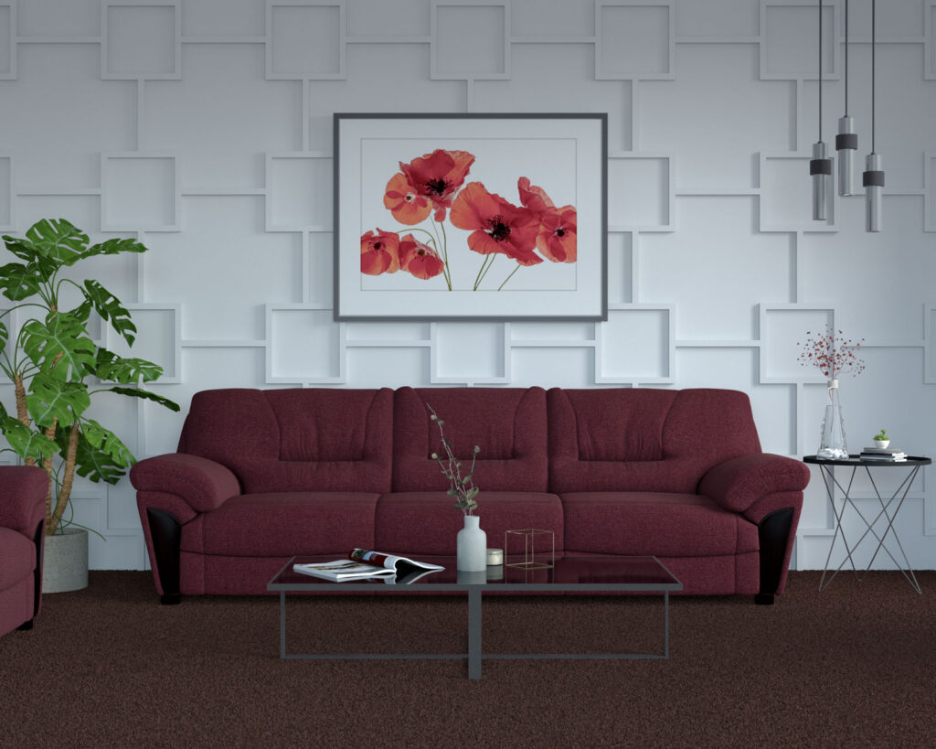 What Color Carpets Go with Burgundy Sofa?